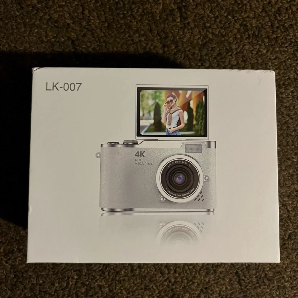 Purple 4K Digital Camera w/ Memory Card